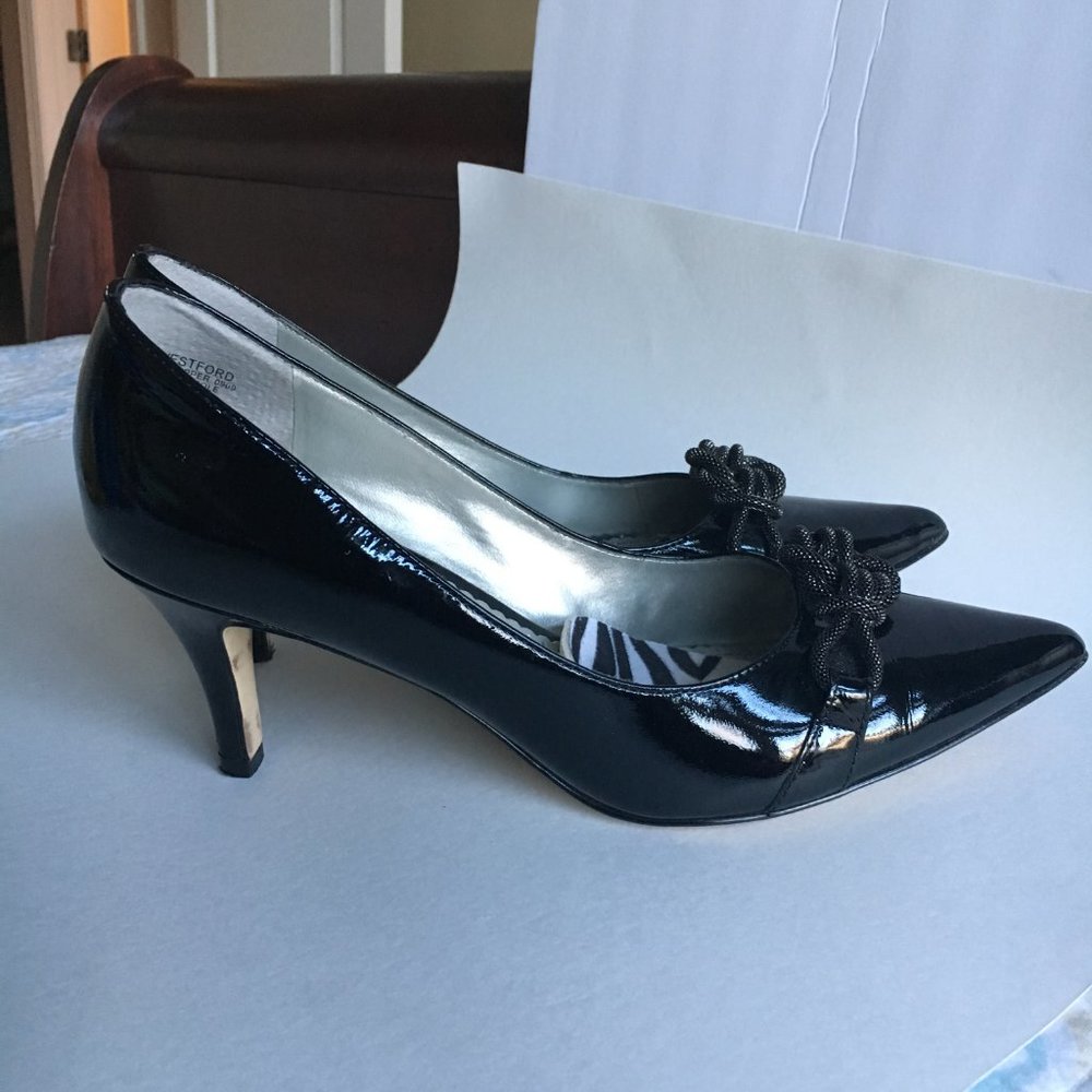 AK Anne Klein 'Westford'  black patent leather 8M - Picture 5 of 7